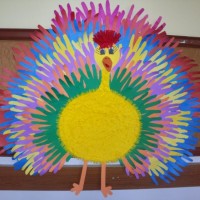 okul öncesınde kağit işler, duvar süsü ,davetiye kartları ,suluboya  çalişması (5710)