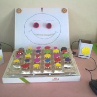 okul öncesınde kağit işler, duvar süsü ,davetiye kartları ,suluboya  çalişması (5749)