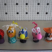 okul öncesınde kağit işler, duvar süsü ,davetiye kartları ,suluboya  çalişması (5777)