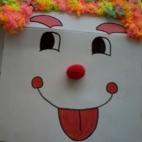 okul öncesınde kağit işler, duvar süsü ,davetiye kartları ,suluboya  çalişması (5782)