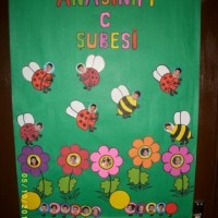 okul öncesınde kağit işler, duvar süsü ,davetiye kartları ,suluboya  çalişması (5817)