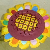 okul öncesınde kağit işler, duvar süsü ,davetiye kartları ,suluboya  çalişması (5824)