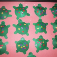 okul öncesınde kağit işler, duvar süsü ,davetiye kartları ,suluboya  çalişması (5828)