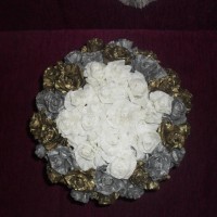 okul öncesınde kağit işler, duvar süsü ,davetiye kartları ,suluboya  çalişması (5835)