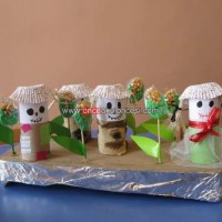 okul öncesınde kağit işler, duvar süsü ,davetiye kartları ,suluboya  çalişması (5844)