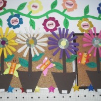 okul öncesınde kağit işler, duvar süsü ,davetiye kartları ,suluboya  çalişması (5846)