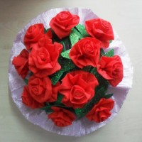 okul öncesınde kağit işler, duvar süsü ,davetiye kartları ,suluboya  çalişması (5861)