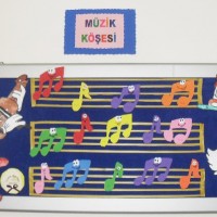 okul öncesınde kağit işler, duvar süsü ,davetiye kartları ,suluboya  çalişması (5892)