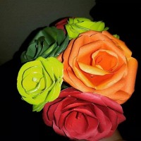 okul öncesınde kağit işler, duvar süsü ,davetiye kartları ,suluboya  çalişması (5907)