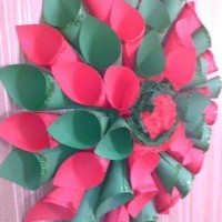 okul öncesınde kağit işler, duvar süsü ,davetiye kartları ,suluboya  çalişması (5935)