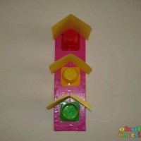 okul öncesınde kağit işler, duvar süsü ,davetiye kartları ,suluboya  çalişması (5940)