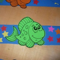 okul öncesınde kağit işler, duvar süsü ,davetiye kartları ,suluboya  çalişması (5951)