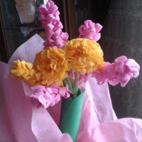 okul öncesınde kağit işler, duvar süsü ,davetiye kartları ,suluboya  çalişması (5971)