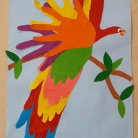 okul öncesınde kağit işler, duvar süsü ,davetiye kartları ,suluboya  çalişması (5983)