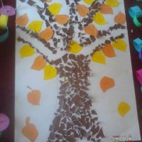 okul öncesınde kağit işler, duvar süsü ,davetiye kartları ,suluboya  çalişması (5984)