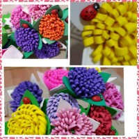 okul öncesınde kağit işler, duvar süsü ,davetiye kartları ,suluboya  çalişması (5995)