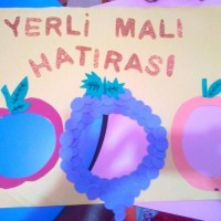 okul öncesınde kağit işler, duvar süsü ,davetiye kartları ,suluboya  çalişması (6018)