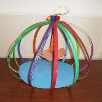 okul öncesınde kağit işler, duvar süsü ,davetiye kartları ,suluboya  çalişması (6024)