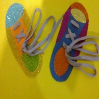 okul öncesınde kağit işler, duvar süsü ,davetiye kartları ,suluboya  çalişması (6049)