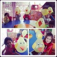 okul öncesınde kağit işler, duvar süsü ,davetiye kartları ,suluboya  çalişması (6064)