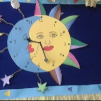 okul öncesınde kağit işler, duvar süsü ,davetiye kartları ,suluboya  çalişması (6069)