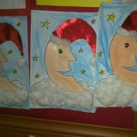 okul öncesınde kağit işler, duvar süsü ,davetiye kartları ,suluboya  çalişması (6092)