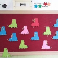 okul öncesınde kağit işler, duvar süsü ,davetiye kartları ,suluboya  çalişması (6103)