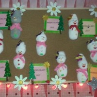 okul öncesınde kağit işler, duvar süsü ,davetiye kartları ,suluboya  çalişması (6118)