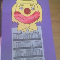 okul öncesınde kağit işler, duvar süsü ,davetiye kartları ,suluboya  çalişması (6123)