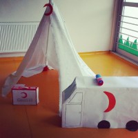 okul öncesınde kağit işler, duvar süsü ,davetiye kartları ,suluboya  çalişması (6128)