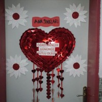 okul öncesınde kağit işler, duvar süsü ,davetiye kartları ,suluboya  çalişması (6130)