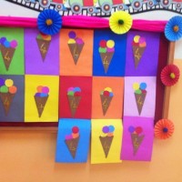 okul öncesınde kağit işler, duvar süsü ,davetiye kartları ,suluboya  çalişması (6134)