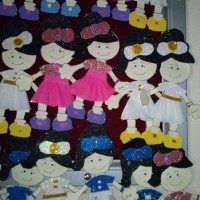 okul öncesınde kağit işler, duvar süsü ,davetiye kartları ,suluboya  çalişması (6141)