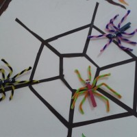 okul öncesınde kağit işler, duvar süsü ,davetiye kartları ,suluboya  çalişması (6142)