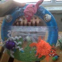 okul öncesınde kağit işler, duvar süsü ,davetiye kartları ,suluboya  çalişması (6143)