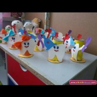 okul öncesınde kağit işler, duvar süsü ,davetiye kartları ,suluboya  çalişması (6153)