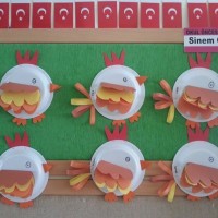 okul öncesınde kağit işler, duvar süsü ,davetiye kartları ,suluboya  çalişması (6161)