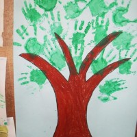 okul öncesınde kağit işler, duvar süsü ,davetiye kartları ,suluboya  çalişması (6182)