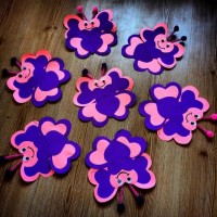 okul öncesınde kağit işler, duvar süsü ,davetiye kartları ,suluboya  çalişması (6199)