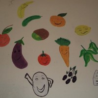 okul öncesınde kağit işler, duvar süsü ,davetiye kartları ,suluboya  çalişması (6206)