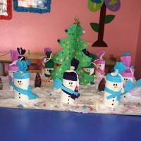 okul öncesınde kağit işler, duvar süsü ,davetiye kartları ,suluboya  çalişması (6222)