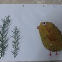 okul öncesınde kağit işler, duvar süsü ,davetiye kartları ,suluboya  çalişması (6223)