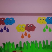 okul öncesınde kağit işler, duvar süsü ,davetiye kartları ,suluboya  çalişması (6250)