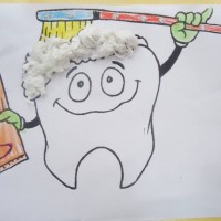 okul öncesınde kağit işler, duvar süsü ,davetiye kartları ,suluboya  çalişması (6258)