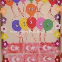 okul öncesınde kağit işler, duvar süsü ,davetiye kartları ,suluboya  çalişması (6268)