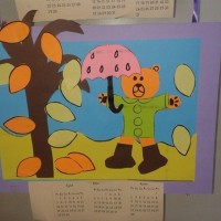 okul öncesınde kağit işler, duvar süsü ,davetiye kartları ,suluboya  çalişması (6286)