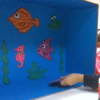 okul öncesınde kağit işler, duvar süsü ,davetiye kartları ,suluboya  çalişması (6313)