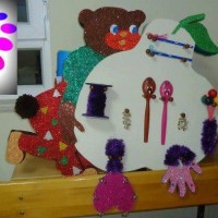 okul öncesınde kağit işler, duvar süsü ,davetiye kartları ,suluboya  çalişması (6335)