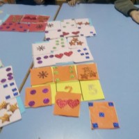 okul öncesınde kağit işler, duvar süsü ,davetiye kartları ,suluboya  çalişması (6376)