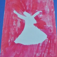 okul öncesınde kağit işler, duvar süsü ,davetiye kartları ,suluboya  çalişması (6386)